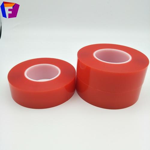 红膜透明双面胶带 pet胶带生产厂家 手机pet双面胶带